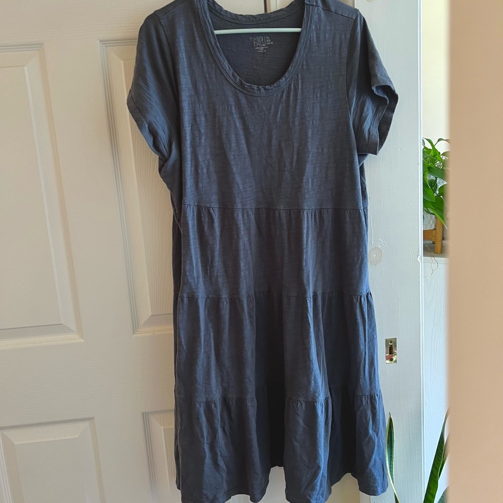 Time & Tru Tiered T-shirt Dress Size XL